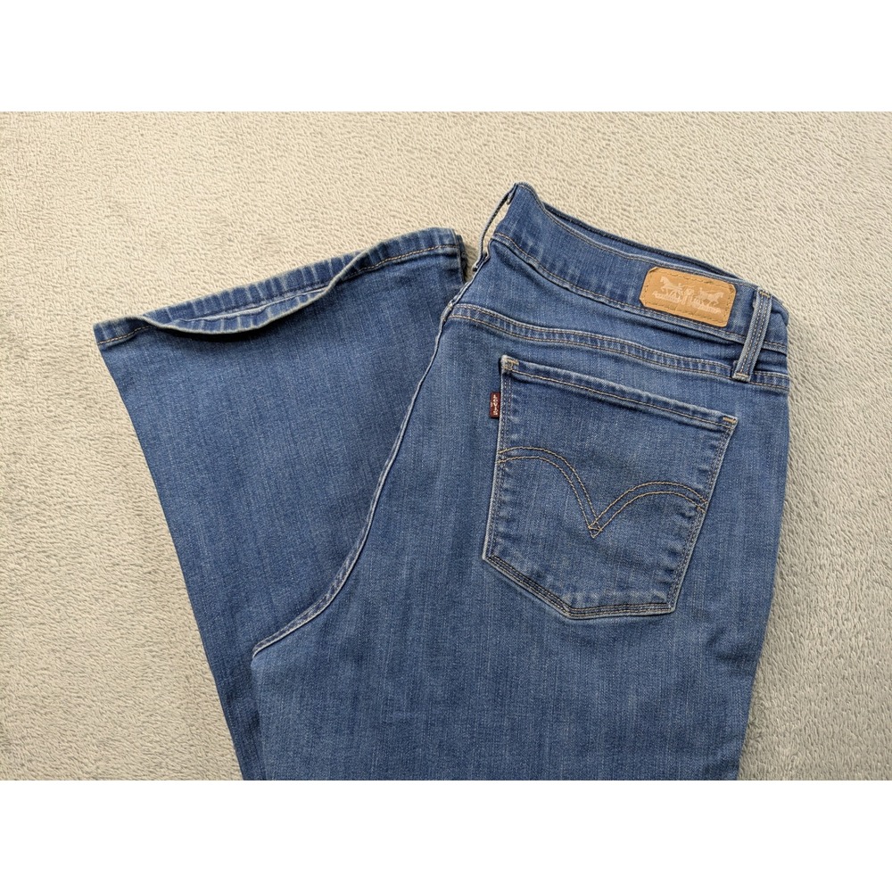 Levis 515 Bootcut Jeans Womens 14S Medium Wash Blue Denim 15516-0152